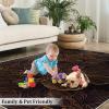 4x5 Area Rugs Black and Gold Pattern Design Boys Rugs for Bedroom, Luxury Abstract Art Creation Kids Room Rug Soft Fuzzy Washable for Living Room Game Room Coffee Table view 4