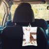 2 PCS Car Tissue Holder, Dog Overlay Flowers Hangable Tissue Box Cover Rectangle for Bathroom, Portable&Washable Toilet Paper Holder for Office Decor,12x7.5 Inch view 3