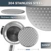 NEOUZA V4 Espresso Puck Screen 0.8mm Thickness Honeycomb Mesh Double Layer Black Protective Coating for Coffee Portafilter Basket (2, Black and Silver, 58mm) view 3