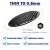 NEOUZA V4 Espresso Puck Screen 0.8mm Thickness Honeycomb Mesh Double Layer Black Protective Coating for Coffee Portafilter Basket (2, Black and Silver, 58mm) view 4