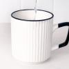 DANAIM mug (loanword) Creative Ceramic Breakfast Cup 13.5 Oz Water Cup with Spoon can be Used to Hold Oatmeal and Milk Suitable for Office and Home Tea Cups mugs, 20010125 view 3