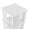 HAPPCUCOE 3-Tier Rotating Bookshelf,Stackable Bookshelf Organizer, Rotating Book Shelf for Living Room, Bedroom,Study Room, Library (White) view 4