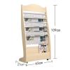 Modern Freestanding Magazine Floor Standing Newspaper Rack Maple Colour/Walnut Colour Newspaper Rack Book and Newspaper Rack Wooden Magazine Organiser Brochure Stand Floor Standing Magazine(A) view 2