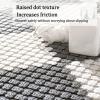 8.7x8.7IN Shower Floor Mat with Drain Hole,Interlocking TPE Floor Tiles Non-Slip Bathroom Mat,Splicing shower mat Shower Stall Mat Non Slip Bath Mats ,Bathroom Shower Mat Decorative Mat(5 pieces).(Gre view 4