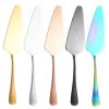 EDBAZLAGE 2pcs Stainless Steel Bread Knife Cake Spatula Set Toast Knife Cake Serving Knife Sharp Pizza Cutter Gold view 1