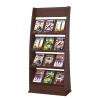 Organizes Your Reading Materials Magazine Storage Rack Floor-Standing Brochure Display Stand Vertical Leaflet Display Rack Folding Periodical Rack Book Newspaper Shelf ,Modern Freestanding Newspaper view 1