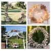 HJXGQJM Wedding Arch Backdrop Stand, WeddingArch Round Backdrop Stand Metal Balloon Archs Stand, for Weddings Ceremony Bridal Archway Birthday Party BabyShower Photo Booth Decorations(Gold,180cm) view 3