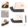 3-in-1 Removable Window Slot Brush, 2024 New Window Groove Cleaning Brush, Portable Window Track Cleaner Window Groove Cleaning Brush Tools with Hidden Scraper for Home Window Groove(Yellow,5pcs) view 1