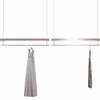 Etlegor Adjustable Height Hanging Clothes Rack, Boutique Retail Display Garment Rack Creative Stainless Steel Ceiling Clothes Storage Hanger Commercial Wedding Dress Clothing Store(150cm) view 1