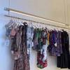 Etlegor Adjustable Height Hanging Clothes Rack, Boutique Retail Display Garment Rack Creative Stainless Steel Ceiling Clothes Storage Hanger Commercial Wedding Dress Clothing Store(150cm) view 3