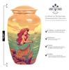 YATHABHISA Serene Mermaid Urn for Cremation Ashes - Memorial Urns for Human Ashes - 10 Inch Large with Velvet Bag - Urns for Mom - Decorative Funeral Urn view 2