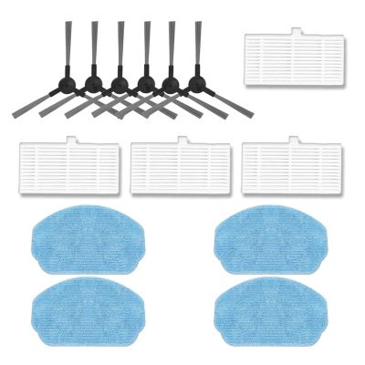 YUGHKBN Side Brush HEPA Filter Mop Cloth Replacement Robot Vacuum Cleaner Accessories,Compatible for MAMNV ZCWA Onson BR150/BR151(X)