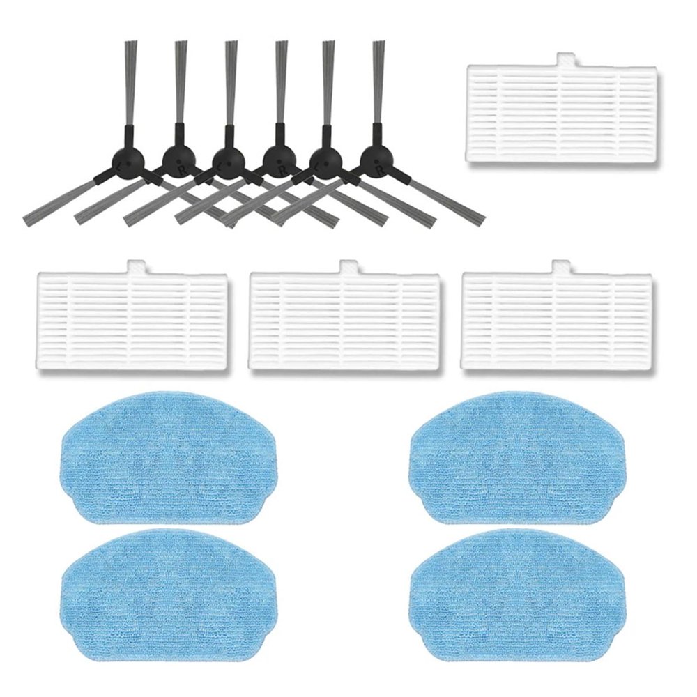 YUGHKBN Side Brush HEPA Filter Mop Cloth Replacement Robot Vacuum Cleaner Accessories,Compatible for MAMNV ZCWA Onson BR150/BR151(X)