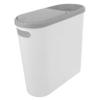 VILLFUL Narrow Space Trash Can with Press Lid Slim Waste Bin for Bathroom Kitchen and More Reusable Design Trash Can with Lid for Easy Waste Disposal view 1