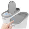 VILLFUL Narrow Space Trash Can with Press Lid Slim Waste Bin for Bathroom Kitchen and More Reusable Design Trash Can with Lid for Easy Waste Disposal view 3