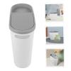 VILLFUL Narrow Space Trash Can with Press Lid Slim Waste Bin for Bathroom Kitchen and More Reusable Design Trash Can with Lid for Easy Waste Disposal view 4