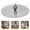 Amosfun Universal Round Scented Candle Toppers Cover Windproof Cup Tea Light Candle Cap Snuffer Stainless Steel Extinguisher Tool 3.14 x 3.14 x 0.98 Inch view 2