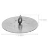 Amosfun Universal Round Scented Candle Toppers Cover Windproof Cup Tea Light Candle Cap Snuffer Stainless Steel Extinguisher Tool 3.14 x 3.14 x 0.98 Inch view 3