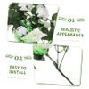Amosfun 2pcs Artificial Rose Vine Garland Green Leaves Faux Flower Decor for Weddings Parties Home Decoration and Use Versatile and Enchanting Floral Accent view 2