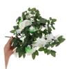 Amosfun 2pcs Artificial Rose Vine Garland Green Leaves Faux Flower Decor for Weddings Parties Home Decoration and Use Versatile and Enchanting Floral Accent view 4