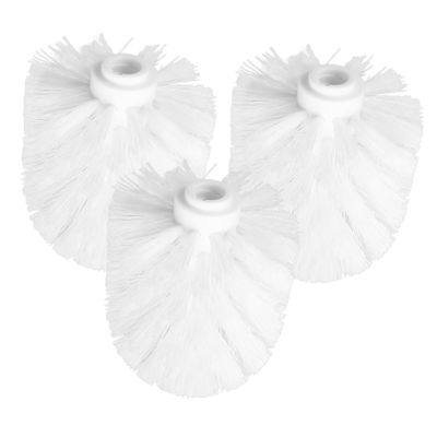 Cabilock 3pcs Replacement Toilet Brush Heads Easy to Install Reusable Cleaning Accessories for Bathroom Maintenance