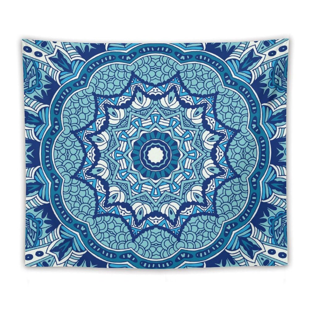 BiCca Blue Winter Tapestry Wall Hangings Decor Tapestries Wall for Living Room Bedroom Home Dorm Decor, 50"x60"