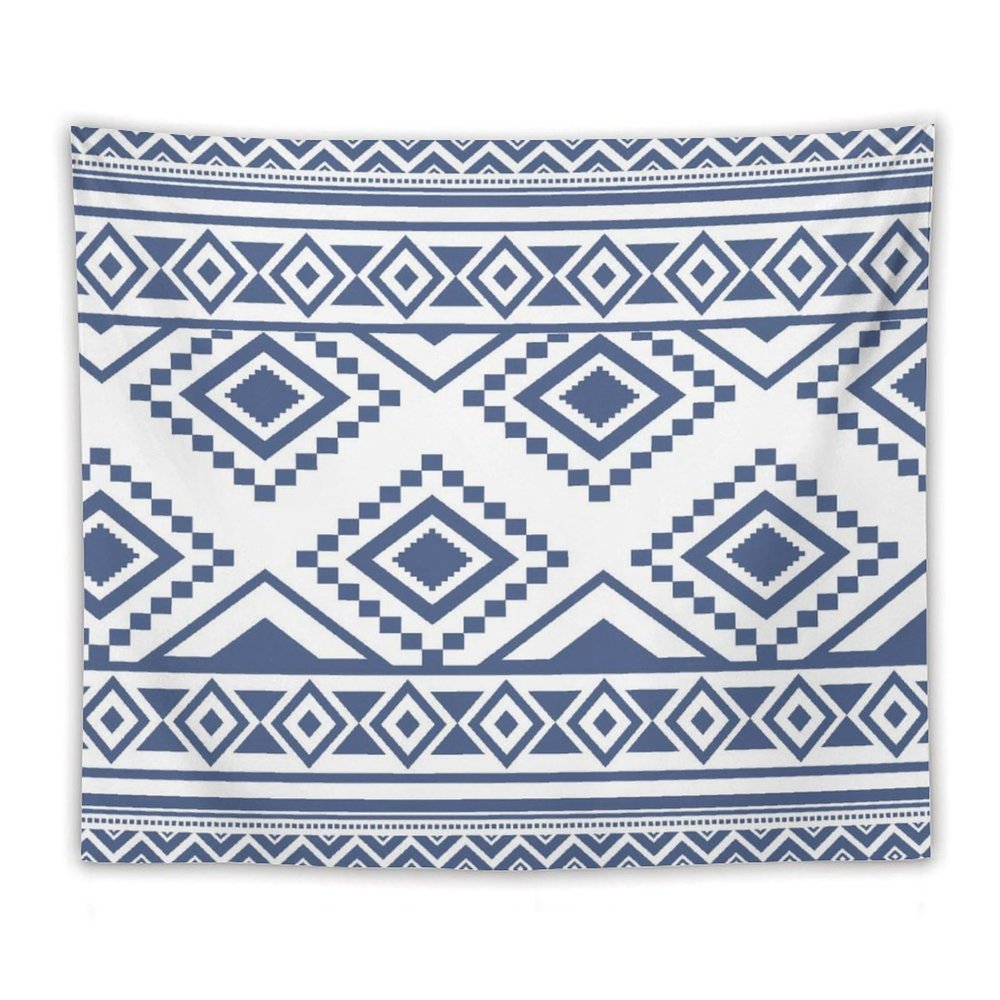 BiCca Black Geometric Tapestry HD Pattern Tapestry Wall Hanging For Bedroom Living Room Dorm Home Decoration, 50"x60"
