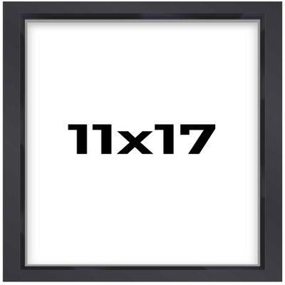 11x17 Black Shadowbox Frame - Shadow Box Frame Interior Size 11x17 by 1.5 Inches Deep - Black Frame Made to Display Items Up to 1.5 Inches Deep Includes Shatter Resistant Acrylic, Backing, Hardware
