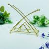 MinnowXY Wrought Iron Paper Stand Tissue Organiser Dispenser Gold Rose Gold Napkin Holder Paper Towel Storage Rack For Kitchen view 3