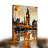 Abstract Landscape Art Posters London Big Ben River Europe Landmark Oil Painting Watercolor Wall Art Canvas Poster Print HomeOffice Room Decor Gifts 12X16in Unframed view 4