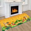 ZLXMN Fall Leaves Runners Rug for Hallways 2.6x10ft Non Slip Autumn Ginkgo Leaf Runner Carpet Thanksgiving Entryway Runner Rug Washable Kitchen Pumpkin Carpet Runners for Corridor Bedroom view 1