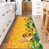 ZLXMN Fall Leaves Runners Rug for Hallways 2.6x10ft Non Slip Autumn Ginkgo Leaf Runner Carpet Thanksgiving Entryway Runner Rug Washable Kitchen Pumpkin Carpet Runners for Corridor Bedroom view 3