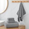NALIVO Extra Large Bath Towel Set of 6 (40"x80"),Oversized Bath Sheet Super Soft Highly Absorbent Microfibers Quick Dry Luxury Shower Towel for Bathroom Spa Gym Hotel Yoga (Gray, 6Piece) view 2