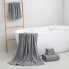 NALIVO Extra Large Bath Towel Set of 6 (40"x80"),Oversized Bath Sheet Super Soft Highly Absorbent Microfibers Quick Dry Luxury Shower Towel for Bathroom Spa Gym Hotel Yoga (Gray, 6Piece) view 4