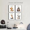 Cute Animal Reading Wall Art for Kids, Cool Kids Read Books Prints | Motivational Quotes Painting Picture Artwork | Preschool Classroom & Library Home Decor Poster 8x10in Unframed Set of 4 view 2