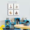 Cute Animal Reading Wall Art for Kids, Cool Kids Read Books Prints | Motivational Quotes Painting Picture Artwork | Preschool Classroom & Library Home Decor Poster 8x10in Unframed Set of 4 view 4