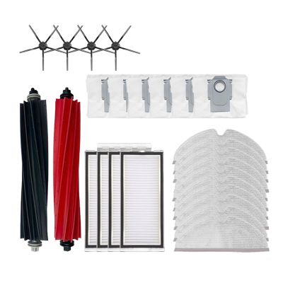 CEATYU Accessories Main Side Brush Filter Mop Cloth Dust Removal Bag Compatible for Roborock Q5Pro Q8 Max Q8 Max+Q5 Pro+Robot Vacuum Cleaner(As shown j), rgrtyh56