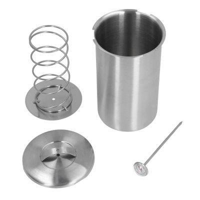 Meat Press Cooker 304 Stainless Steel Kitchen Utensil, Cooking Barrel Thermometer for Making Homemade Deli Meat, Ideal for Home and Commercial Use
