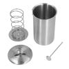 Meat Press Cooker 304 Stainless Steel Kitchen Utensil, Cooking Barrel Thermometer for Making Homemade Deli Meat, Ideal for Home and Commercial Use view 1
