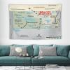 Puxufody Maps of North Dakota Tapestry Wall Hangings,Tapestries Home Decoration view 3