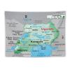 Puxufody Maps of Uganda Tapestry Wall Hangings,Tapestries Home Decoration for Room and Bedroom view 1