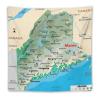 Puxufody Maps of Maine Tapestry Wall Hangings,Tapestries Home Decoration for Room and Bedroom view 1