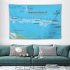 Puxufody Maps of Micronesia Tapestry Wall Hangings,Tapestries Home Decoration for Room and Bedroom view 3