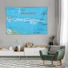 Puxufody Maps of Micronesia Tapestry Wall Hangings,Tapestries Home Decoration for Room and Bedroom view 4