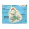 Puxufody Maps of Sri Lanka Tapestry Wall Hangings,Tapestries Home Decoration for Room and Bedroom view 1