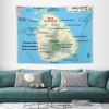 Puxufody Maps of Sri Lanka Tapestry Wall Hangings,Tapestries Home Decoration for Room and Bedroom view 3