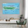 Maps of Puerto Rico Tapestry Wall Hangings,Tapestries Home Decoration for Room and Bedroom view 4