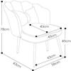 OZSSLJJ Kitchen Modern Velvet Home Office Chair Large Shell Metal Legs Cute Desk Makeup Dressing Table Lounge Chair(Pink,Gold legs) view 3