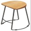 GTEFSWS Barstools Counter Stool Chair Metal Wood Seat with Footrest for Kitchen Pub Caf Max Load 150KG Chair(Height 65cm(25.6inch)) view 1