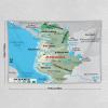 Puxufody Maps of Albania Tapestry Wall Hangings,Tapestries Home Decoration for Room and Bedroom view 2